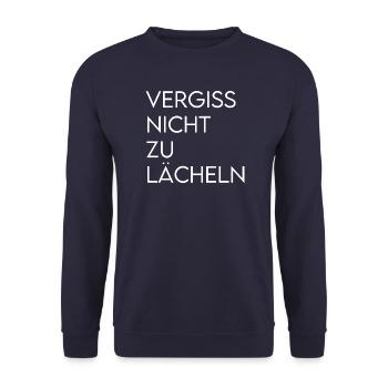 Change is feminine! - - Unisex Sweatshirt - navy - Front - Alina (178cm) & Michal (187cm)