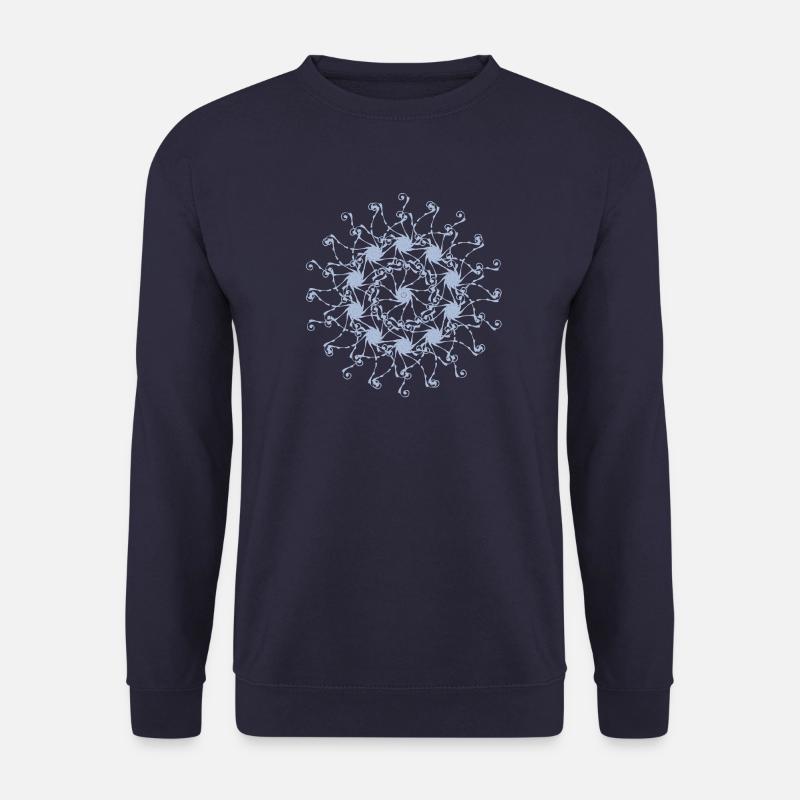 Mandala | Random patterns rotated - Unisex Sweatshirt - navy