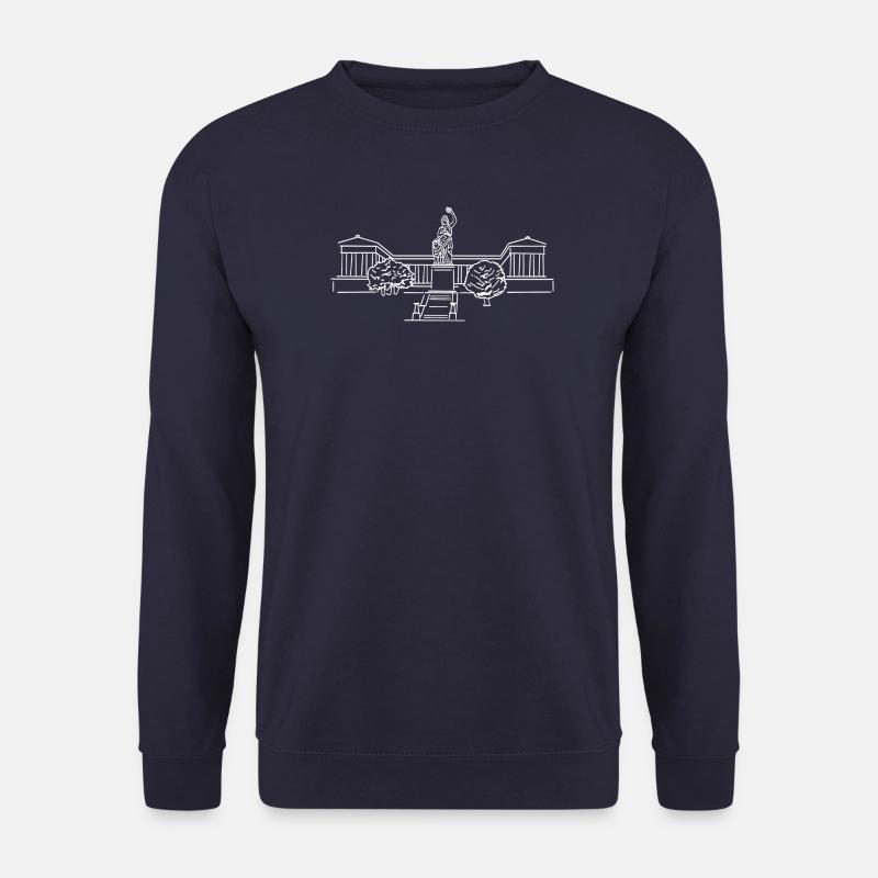 Bavière Munich Bavière point de repère blanc - Sweat-shirt Unisexe - marine