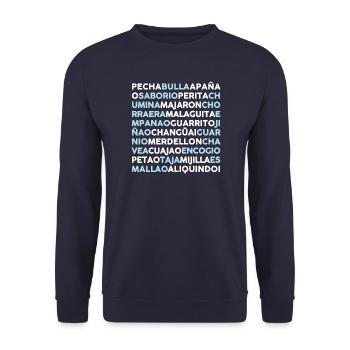 Malaguita (foncé) - Sweat-shirt Unisexe - marine - Devant - Alina (178cm) & Michal (187cm)