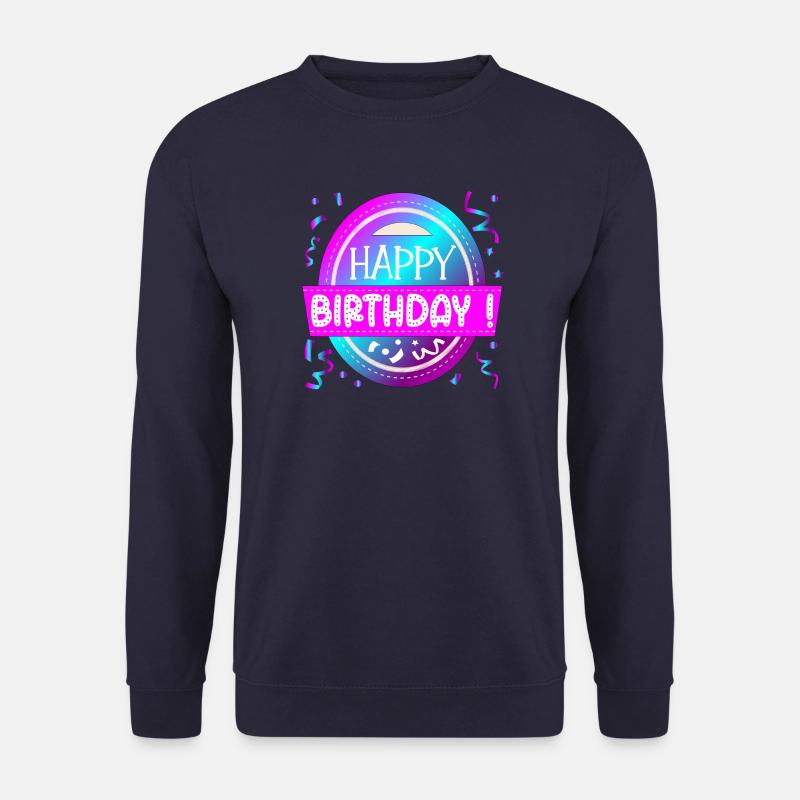 ALLES GUTE ZUM GEBURTSTAG GRÜSSE - HERZLICHEN GLÜCKWUNSCH SPRÜCHE - Unisex Pullover - Navy