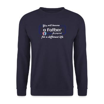 Tu seras un père - Sweat-shirt Unisexe - marine - Devant - Alina (178cm) & Michal (187cm)