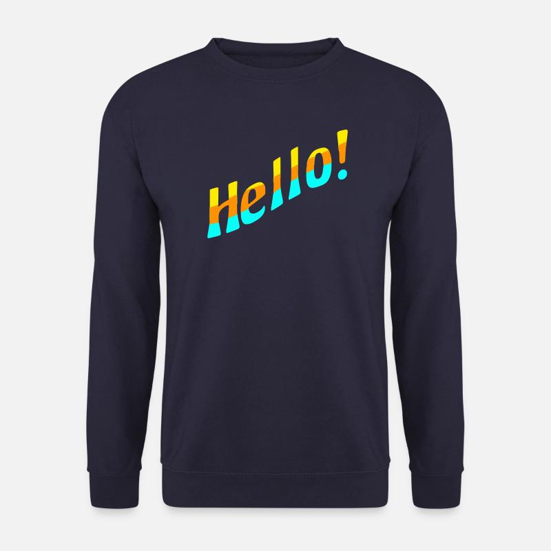 Hello! - Unisex Pullover - Navy