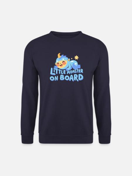 Mignon bébé monstre - Sweat-shirt Unisexe - marine