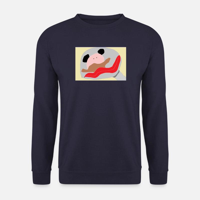 Panda mit roter Zunge - Unisex Pullover - Navy