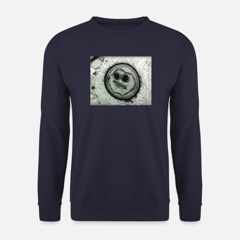 Planetengesicht mit Sonnenbrille - Unisex Pullover - Navy