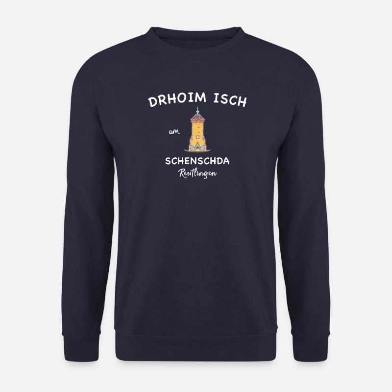Reutlingen, Tübinger Tor, Schwäbisch Handzeichnung - Unisex Pullover - Navy