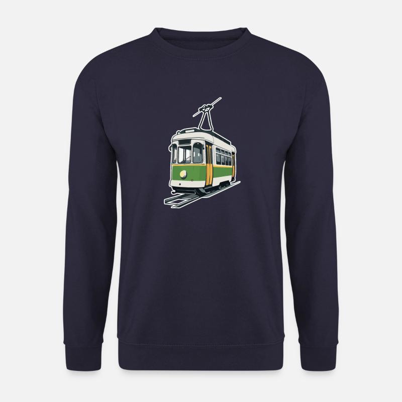 Straßenbahn Tram Bahn - Unisex Pullover - Navy