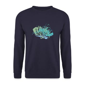 RIKEL'S: Dein Style für die Halfpipe - Unisex Pullover - Navy - Vorne - Alina (178cm) & Michal (187cm)