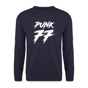 PUNK - Sweat-shirt Unisexe - marine - Devant - Alina (178cm) & Michal (187cm)