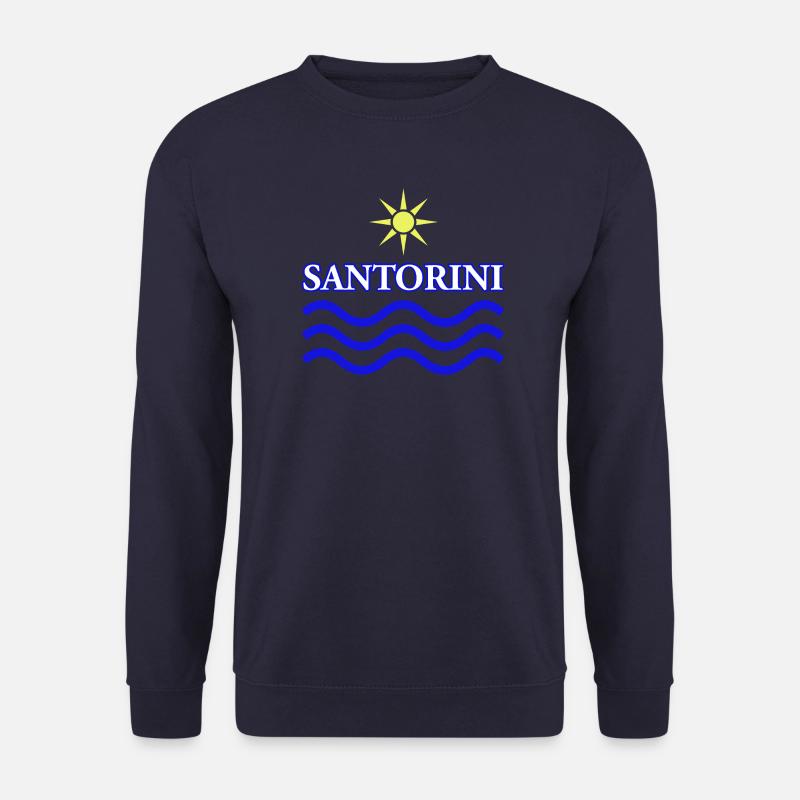 Sonne und Wellen Küstendesign - Unisex Pullover - Navy