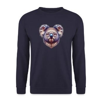 Koala - Unisex Pullover - Navy - Vorne - Alina (178cm) & Michal (187cm)