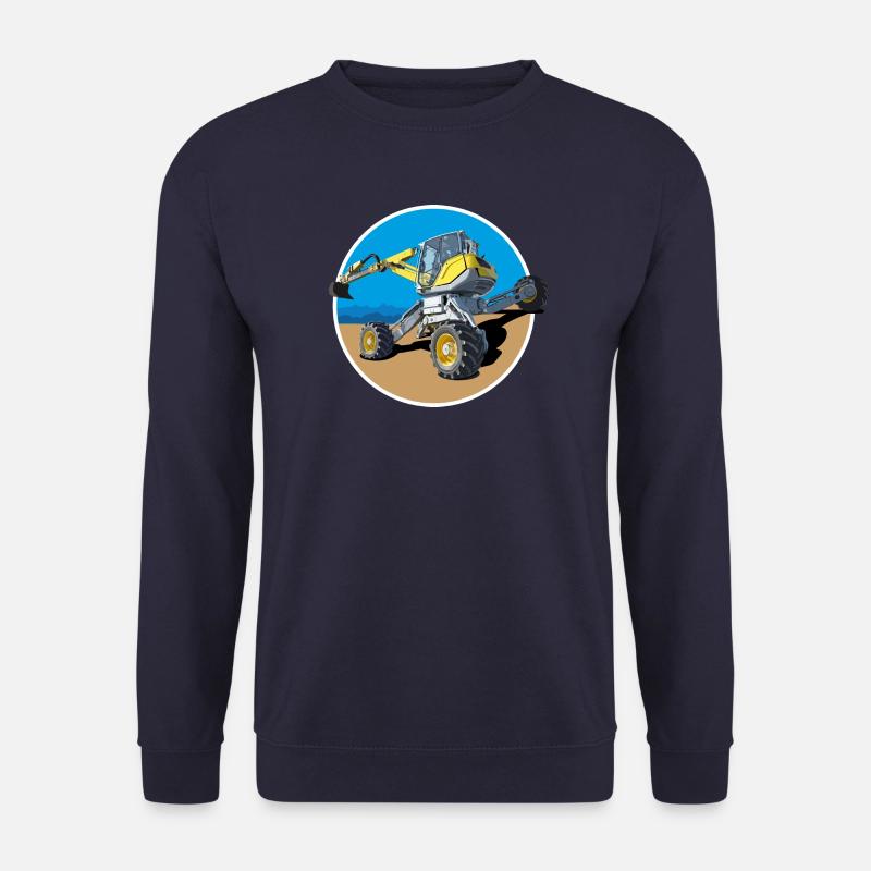 Er baggert dort wo andere Bagger niemals hinkommen - Unisex Pullover - Navy