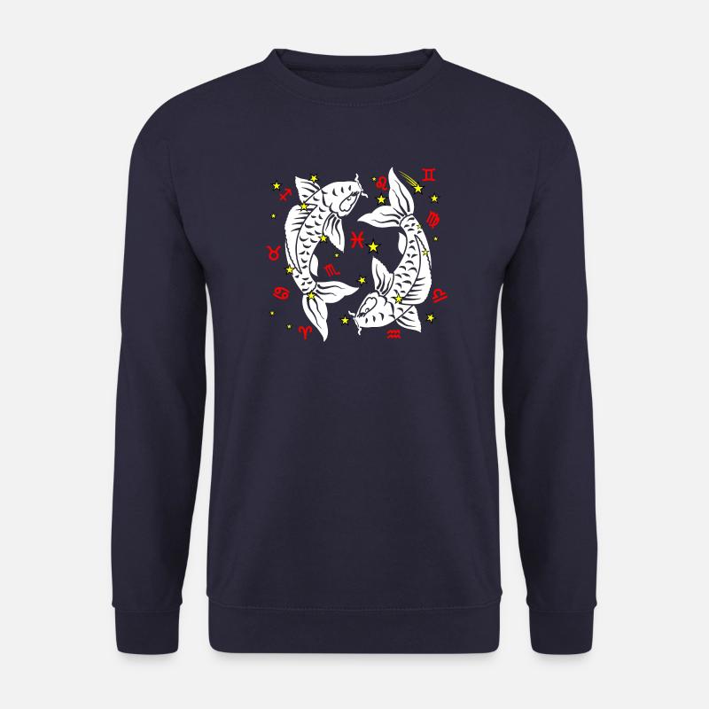 Fischfarbe - Unisex Pullover - Navy