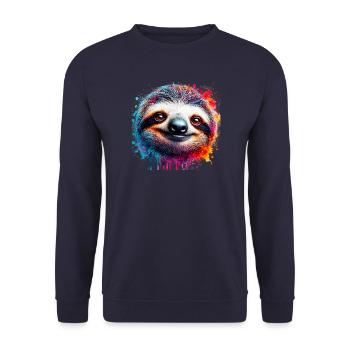 Paresse - Sweat-shirt Unisexe - marine - Devant - Alina (178cm) & Michal (187cm)