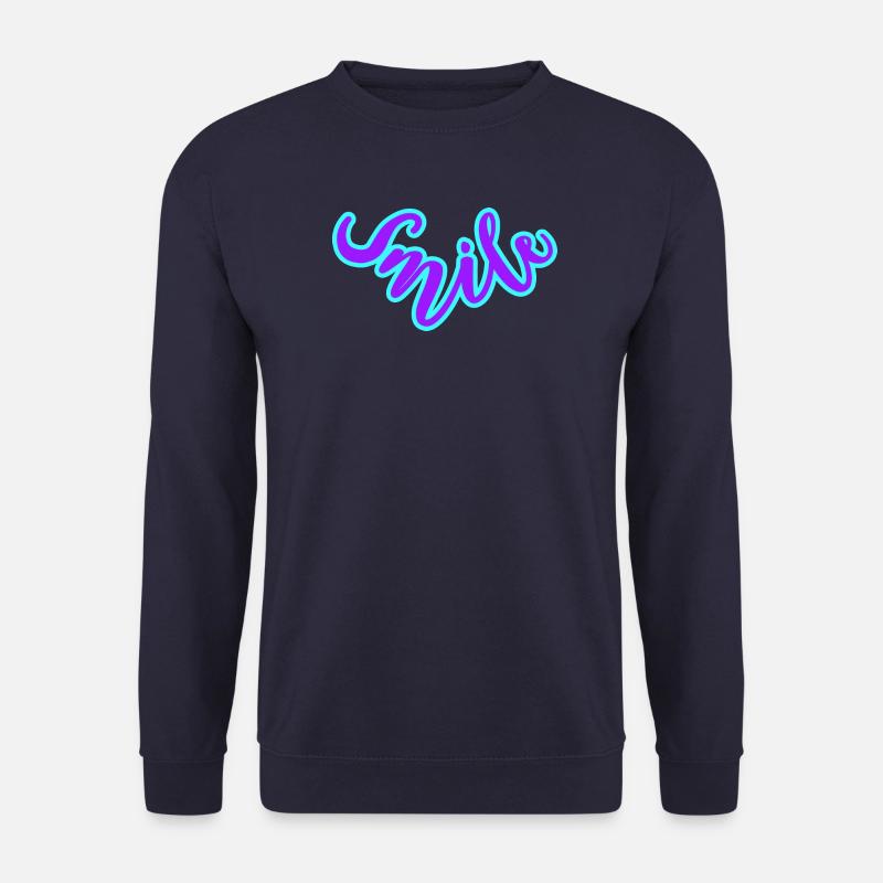 With a smile 🌞 - Unisex Sweatshirt - navy