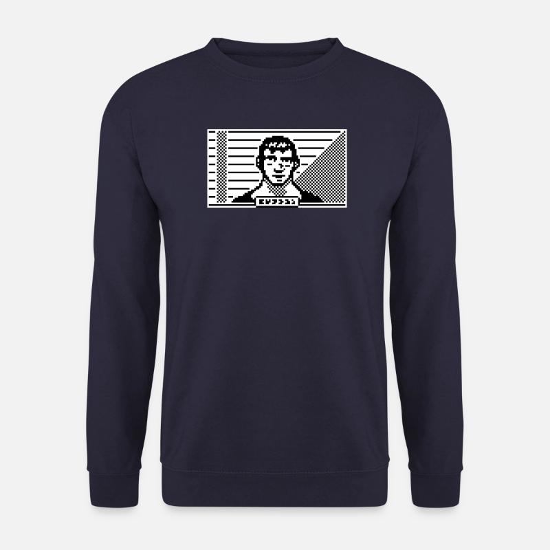 Portrait 8 bits - Sweat-shirt Unisexe - marine