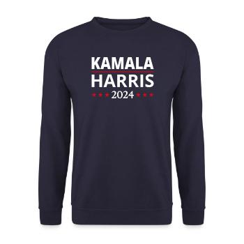 Kamala Harris Election 2024 III - Unisex Sweatshirt - navy - Front - Alina (178cm) & Michal (187cm)
