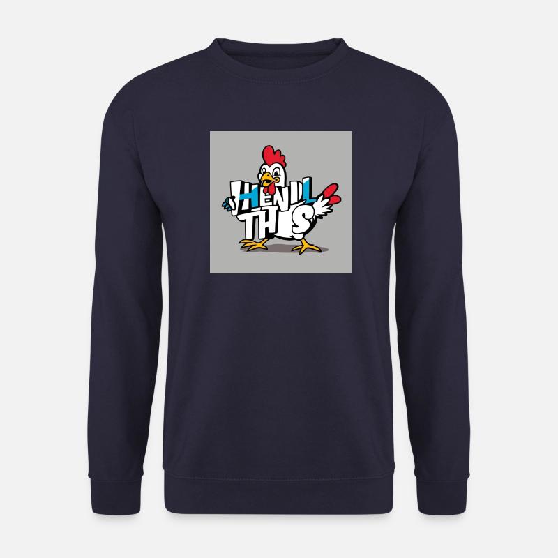 Lustiges Huhn "Hendl this" - Unisex Pullover - Navy