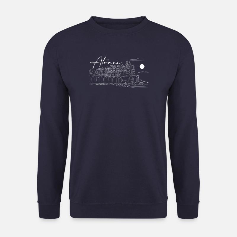 Atrani Landschaftsgestaltung lineart - Unisex Pullover - Navy