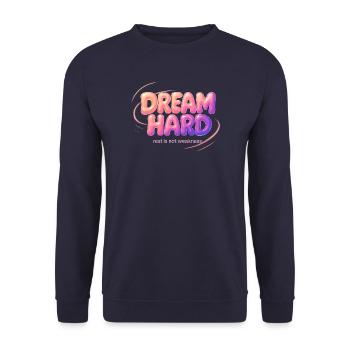 Dream Hard - Unisex Pullover - Navy - Vorne - Alina (178cm) & Michal (187cm)