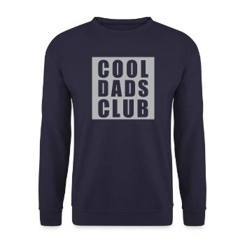 Cool Dads Club – Lifetime Membership - Unisex Sweatshirt - navy - Front - Alina (178cm) & Michal (187cm)