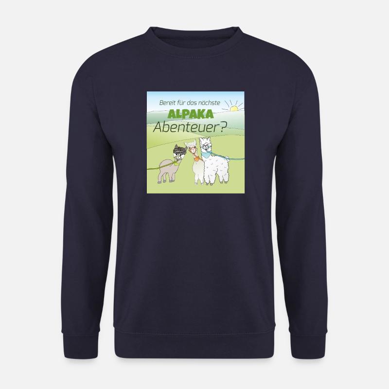 Alpaka-Abenteuer - Unisex Pullover - Navy