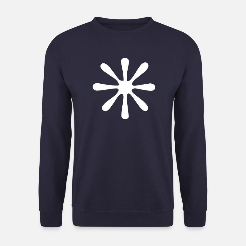 Ornament - Splash - Vectorgraphic - Unisex Pullover - Navy