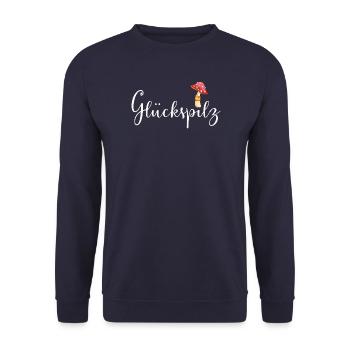 Lucky devil - Unisex Sweatshirt - navy - Front - Alina (178cm) & Michal (187cm)