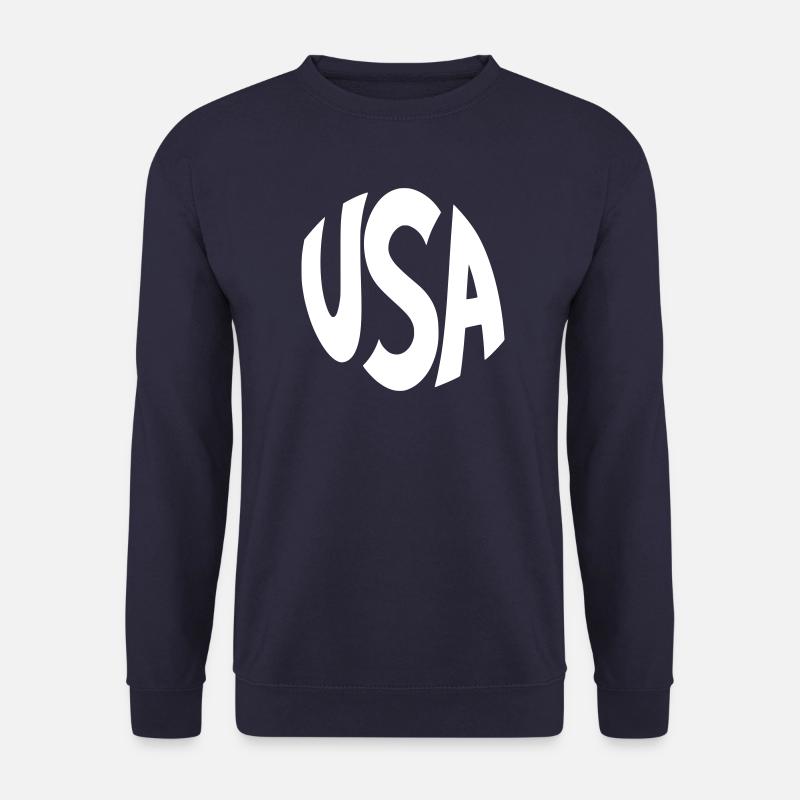 USA Großbuchstaben-Logo - Unisex Pullover - Navy