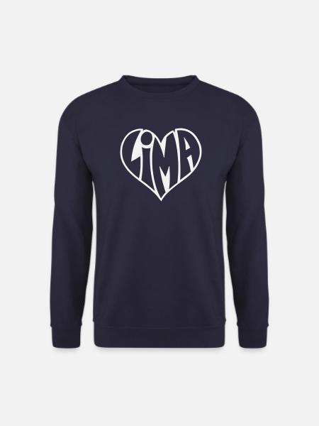 Lima Heart Typo - Unisex Sweatshirt - navy