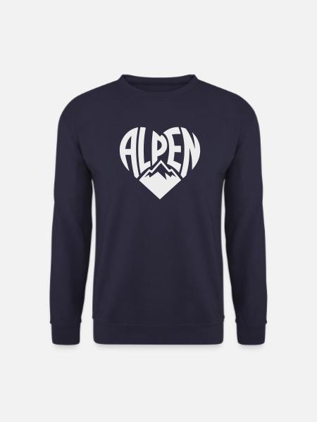 Alpen HerzTypo - Unisex Sweatshirt - navy