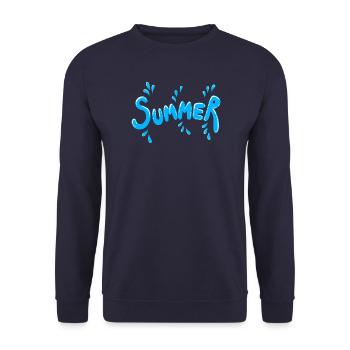 éclaboussure de splish - Sweat-shirt Unisexe - marine - Devant - Alina (178cm) & Michal (187cm)