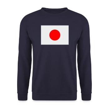 japan1 - Unisex Pullover - Navy - Vorne - Alina (178cm) & Michal (187cm)