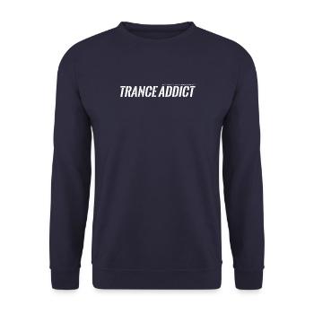 trance addict - Unisex Pullover - Navy - Vorne - Alina (178cm) & Michal (187cm)
