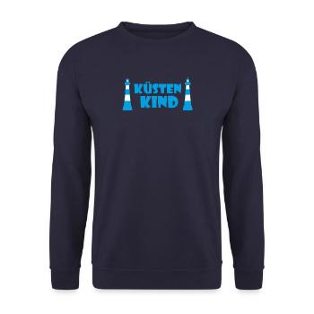 Coastal Child - Unisex Sweatshirt - navy - Front - Alina (178cm) & Michal (187cm)