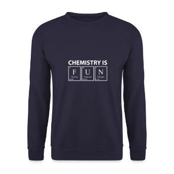 Chemistry Is Fun Periodic Table - Sweat-shirt Unisexe - marine - Devant - Alina (178cm) & Michal (187cm)