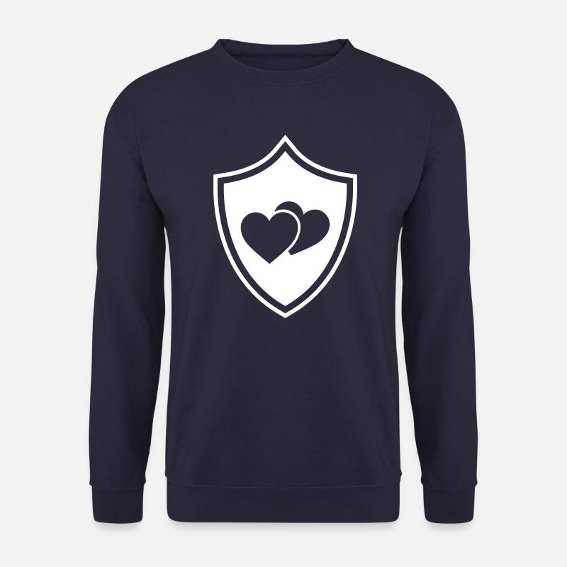 Herzen Symbol Wappen - Unisex Pullover - Navy