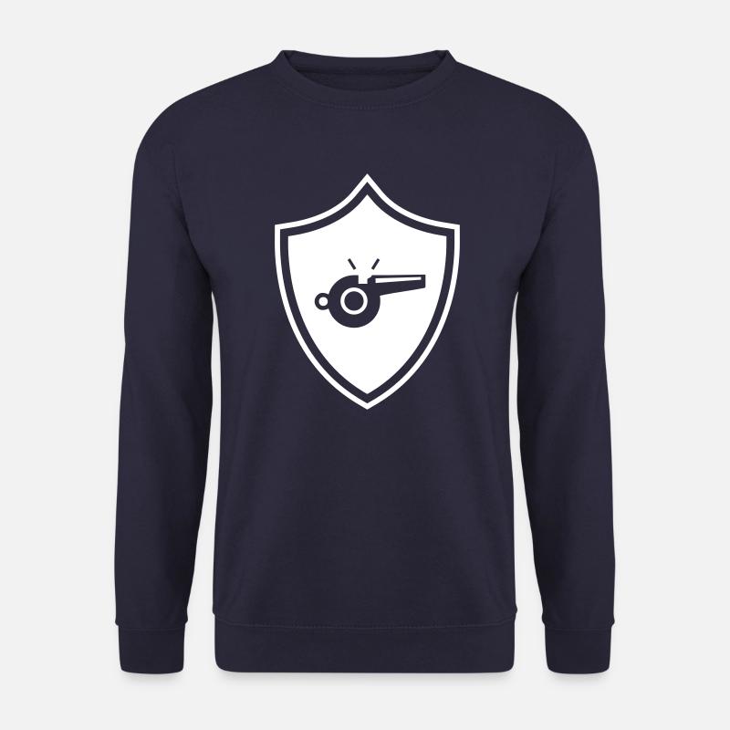 Trillerpfeife Pfeife Wappen - Unisex Pullover - Navy