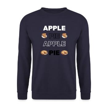 Pieces of cake made with red apples - Unisex Sweatshirt - navy - Front - Alina (178cm) & Michal (187cm)