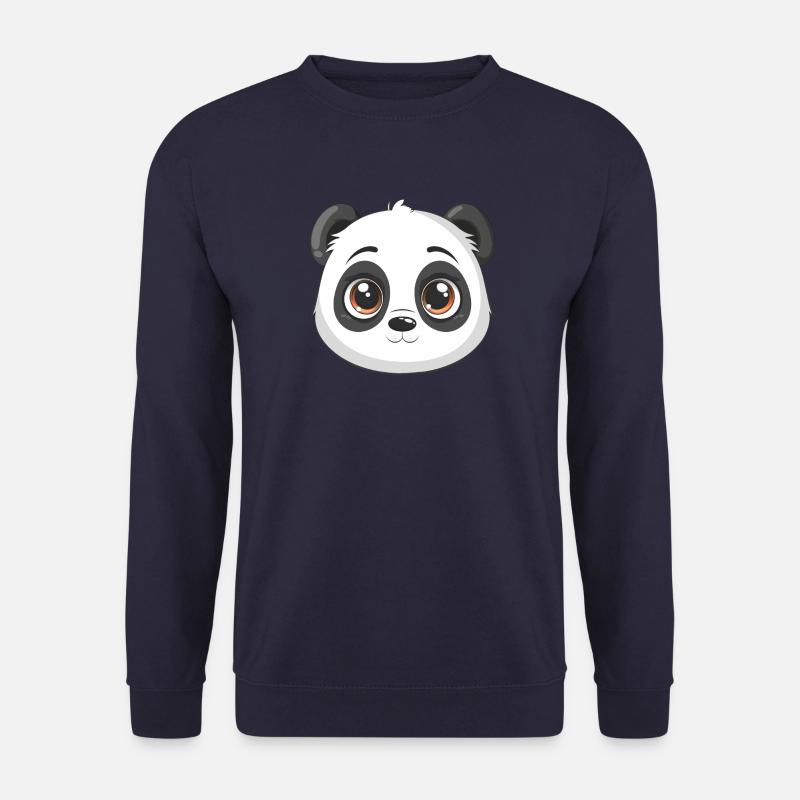 Panda-Kopf, Kawaii-Tier - Unisex Pullover - Navy