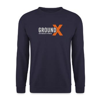 GroundX Sports - Unisex Pullover - Navy - Vorne - Alina (178cm) & Michal (187cm)