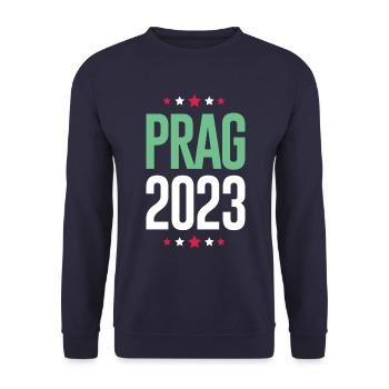 Prague 2023 - Sweat-shirt Unisexe - marine - Devant - Alina (178cm) & Michal (187cm)
