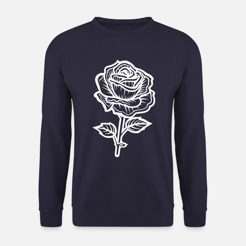 Rose Blume Dornen - Unisex Pullover - Navy