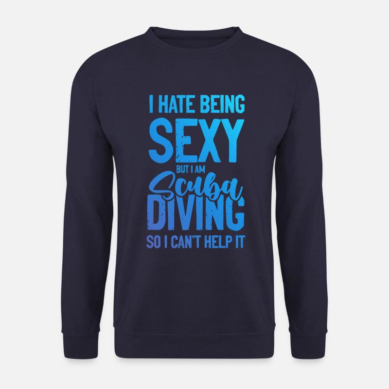 sexy suba diving - Unisex Pullover - Navy