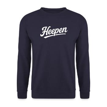Heepen Bielefeld #heepenstyle - Unisex Pullover - Navy - Vorne - Alina (178cm) & Michal (187cm)