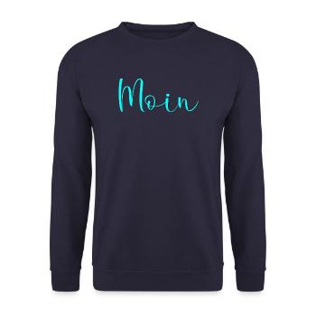 MOIN - Unisex Pullover - Navy - Vorne - Alina (178cm) & Michal (187cm)