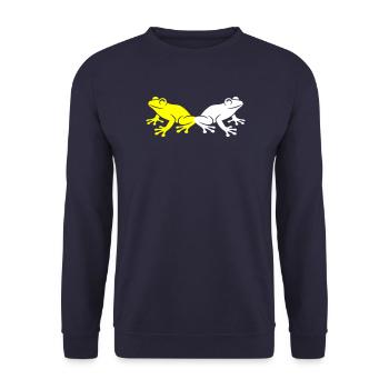 Frog Toad - Unisex Sweatshirt - navy - Front - Alina (178cm) & Michal (187cm)