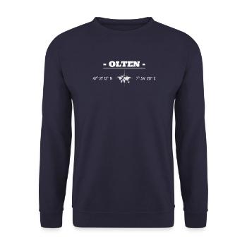 Coordinates Olten - Unisex Sweatshirt - navy - Front - Alina (178cm) & Michal (187cm)