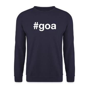Goa Hashtag - Unisex Sweatshirt - navy - Front - Alina (178cm) & Michal (187cm)